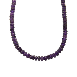 Amethystkette mit Schließe aus Silber, nachhaltiger second hand Schmuck perfekt aufgearbeitet