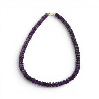 Amethystkette mit Schließe aus Silber, nachhaltiger second hand Schmuck perfekt aufgearbeitet