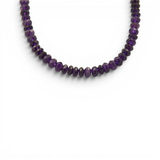 Amethystkette mit Schließe aus Silber, nachhaltiger second hand Schmuck perfekt aufgearbeitet