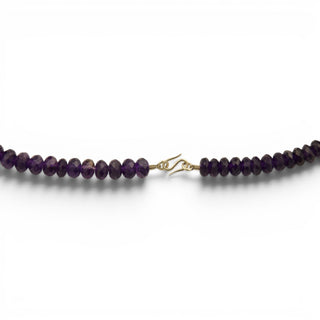 Amethystkette mit Schließe aus Silber, nachhaltiger second hand Schmuck perfekt aufgearbeitet