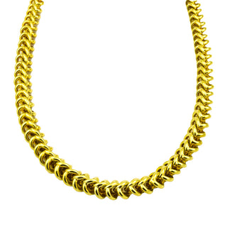 Halskette aus 585 Gelbgold, 45,5cm, nachhaltiger second hand Schmuck perfekt aufgearbeitet
