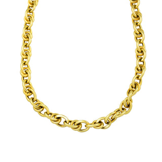 Halskette aus 585 Gelbgold, nachhaltiger second hand Schmuck perfekt aufgearbeitet