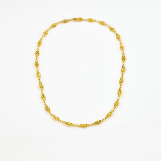 Halskette aus 585 Gelbgold, nachhaltiger second hand Schmuck perfekt aufgearbeitet