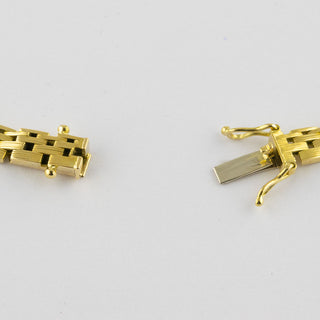 Halskette aus 585 Gelbgold, 43 cm, hochwertiger second hand Schmuck perfekt aufgearbeitet