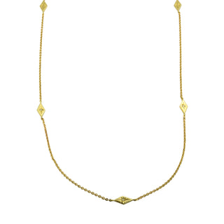 Diamantkette aus 585 Gelbgold, nachhaltiger second hand Schmuck perfekt aufgearbeitet