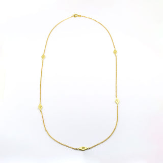 Diamantkette aus 585 Gelbgold, nachhaltiger second hand Schmuck perfekt aufgearbeitet