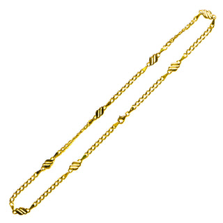 Halskette aus 750 Gelbgold, nachhaltiger second hand Schmuck perfekt aufgearbeitet