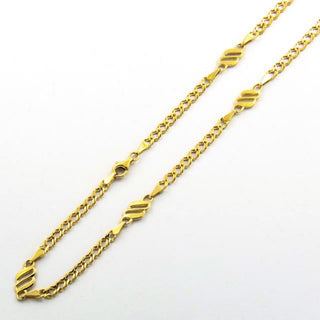 Halskette aus 750 Gelbgold, nachhaltiger second hand Schmuck perfekt aufgearbeitet