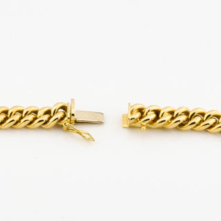 Halskette aus 585 Gelbgold mit Lapislazuli, nachhaltiger second hand Schmuck perfekt aufgearbeitet