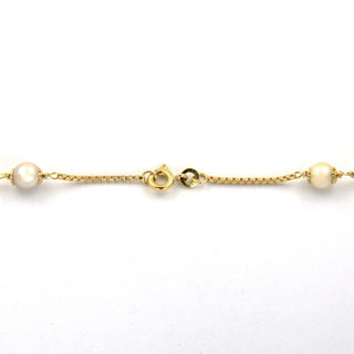 Perlenkette aus 750 Gelbgold, nachhaltiger second hand Schmuck perfekt aufgearbeitet