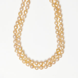 Perlenkette aus 750 Gelbgold, nachhaltiger second hand Schmuck perfekt aufgearbeitet