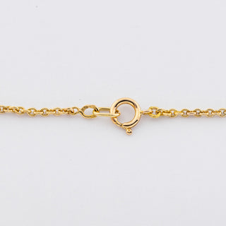 Halskette aus 750 Gelbgold mit Perle, nachhaltiger second hand Schmuck perfekt aufgearbeitet