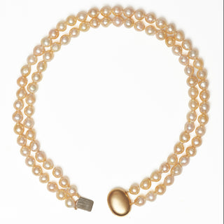 Perlenkette aus 750 Gelbgold, nachhaltiger second hand Schmuck perfekt aufgearbeitet