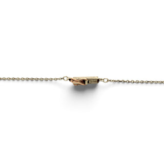 Brillantkette aus 585 Gelbgold/Platin mit Diamant, nachhaltiger second-hand Schmuck perfekt aufgearbeitet