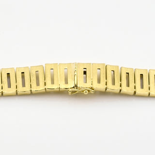 Halskette aus 750 Gelbgold, nachhaltiger second hand Schmuck perfekt aufgearbeitet