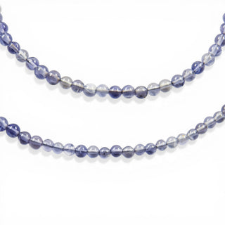 Iolithkette mit Schließe aus Silber, nachhaltiger second hand Schmuck perfekt aufgearbeitet