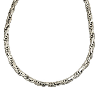 Halskette aus 585 Weißgold, 42cm, nachhaltiger second hand Schmuck perfekt aufgearbeitet