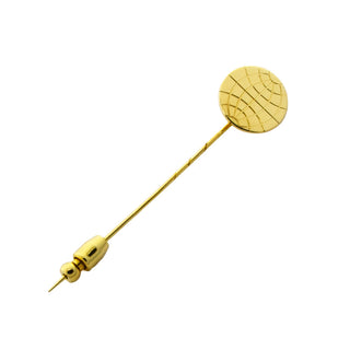 Hild Anstecknadel Globus aus 750 Gelbgold, nachhaltiger second hand Schmuck perfekt aufgearbeitet