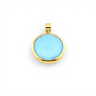 Hofacker Anhänger aus 750 Gelbgold mit Bergkristall, nachhaltiger second hand Schmuck perfekt aufgearbeitet