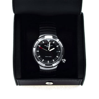 IWC Herrenarmbanduhr Ocean 2000 Porsche Design Automatik mit Datumsanzeige und Leuchtindizes, verschraubte Krone und verschraubter Gehäuseboden, gebrauchte Luxusuhr im Top-Zustand