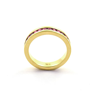 Jette Joop Rubinring aus 750 Gelbgold, nachhaltiger second hand Schmuck perfekt aufgearbeitet