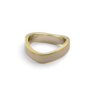 Jörg Kaiser Diamantring aus 750 Gelb- und Weißgold, nachhaltiger second-hand Schmuck perfekt aufgearbeitet