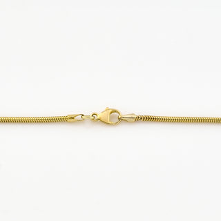 Kette mit Brillantanhänger aus 585 Gelbgold, nachhaltiger second hand Schmuck perfekt aufgearbeitet