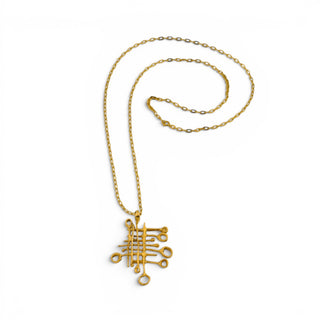 Kette mit Anhänger aus 750 Gelbgold, nachhaltiger second-hand Schmuck perfekt aufgearbeitet