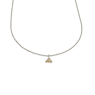 Kette mit Anhänger aus 950 Platin/Gelbgold, nachhaltiger second hand Schmuck perfekt aufgearbeitet