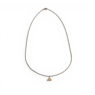 Kette mit Anhänger aus 950 Platin/Gelbgold, nachhaltiger second hand Schmuck perfekt aufgearbeitet