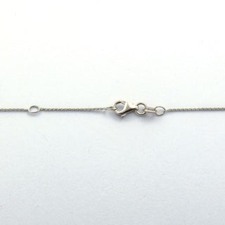 Kette mit Brillantanhänger aus 585 Weißgold, nachhaltiger second hand Schmuck perfekt aufgearbeitet