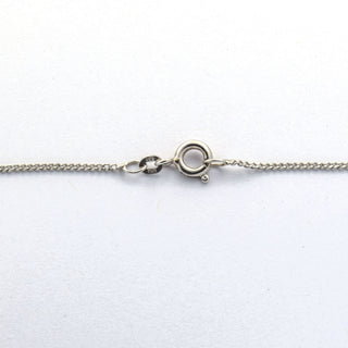 Kette mit Diamantanhänger aus 585 Weißgold, nachhaltiger second hand Schmuck perfekt aufgearbeitet