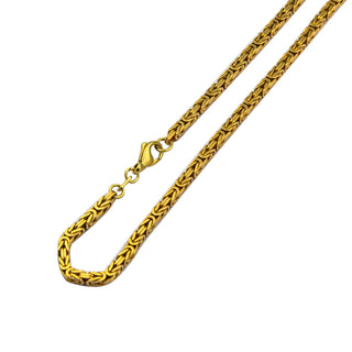 Königskette aus 585 Gelbgold, 48,5cm, nachhaltiger second hand Schmuck perfekt aufgearbeitet