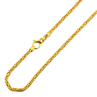 Königskette aus 750 Gelbgold, 50,5cm, nachhaltiger second hand Schmuck perfekt aufgearbeitet