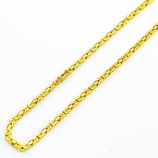 Königskette aus 585 Gelbgold, nachhaltiger second hand Schmuck perfekt aufgearbeitet