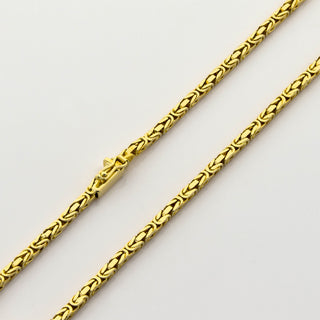 Königskette aus 585 Gelbgold, nachhaltiger second hand Schmuck perfekt aufgearbeitet