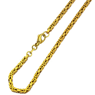 Königskette aus 585 Gelbgold, 48,5cm, nachhaltiger second hand Schmuck perfekt aufgearbeitet