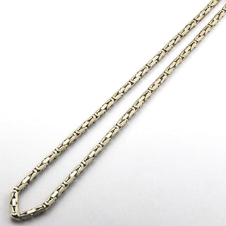 Königskette aus 585 Weißgold, 82cm, nachhaltiger second hand Schmuck perfekt aufgearbeitet