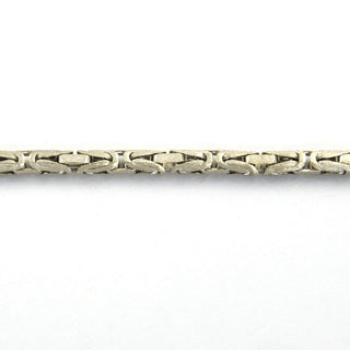 Königskette aus 585 Weißgold, 82cm, nachhaltiger second hand Schmuck perfekt aufgearbeitet