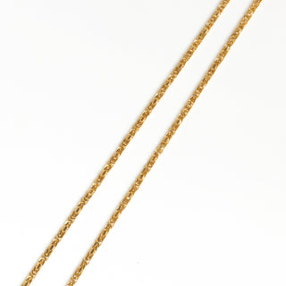 Königskette aus 585 Gelbgold, nachhaltiger second hand Schmuck perfekt aufgearbeitet