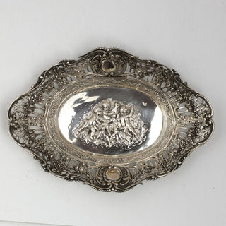 Korb aus 800 Silber, nachhaltiger second hand Schmuck perfekt aufgearbeitet