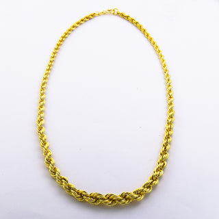 Kordelkette aus 585 Gelbgold, nachhaltiger second hand Schmuck perfekt aufgearbeitet