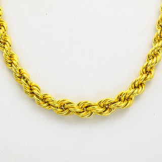 Kordelkette aus 585 Gelbgold, nachhaltiger second hand Schmuck perfekt aufgearbeitet