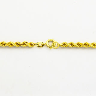 Kordelkette aus 585 Gelbgold, nachhaltiger second hand Schmuck perfekt aufgearbeitet