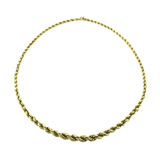 Kordelkette aus 585 Gelbgold, nachhaltiger second hand Schmuck perfekt aufgearbeitet