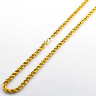 Kordelkette aus 750 Gelbgold, nachhaltiger second hand Schmuck perfekt aufgearbeitet