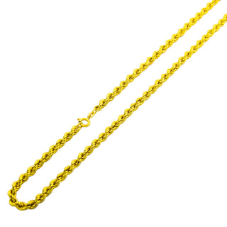 Kordelkette aus 750 Gelbgold, nachhaltiger second hand Schmuck perfekt aufgearbeitet