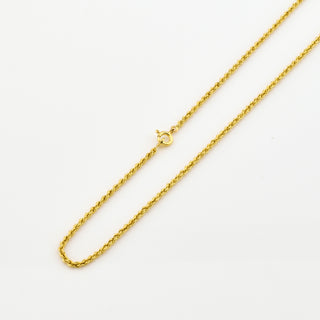 Kordelkette aus 750 Gelbgold, nachhaltiger second hand Schmuck perfekt aufgearbeitet