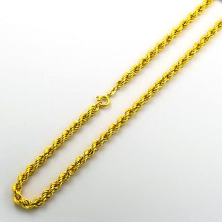 Kordelkette aus 750 Gelbgold, nachhaltiger second hand Schmuck perfekt aufgearbeitet