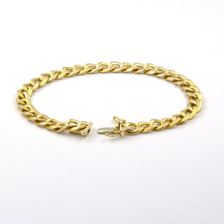 Krämer Panzerarmband aus 585 Gelbgold, nachhaltiger second hand Schmuck perfekt aufgearbeitet